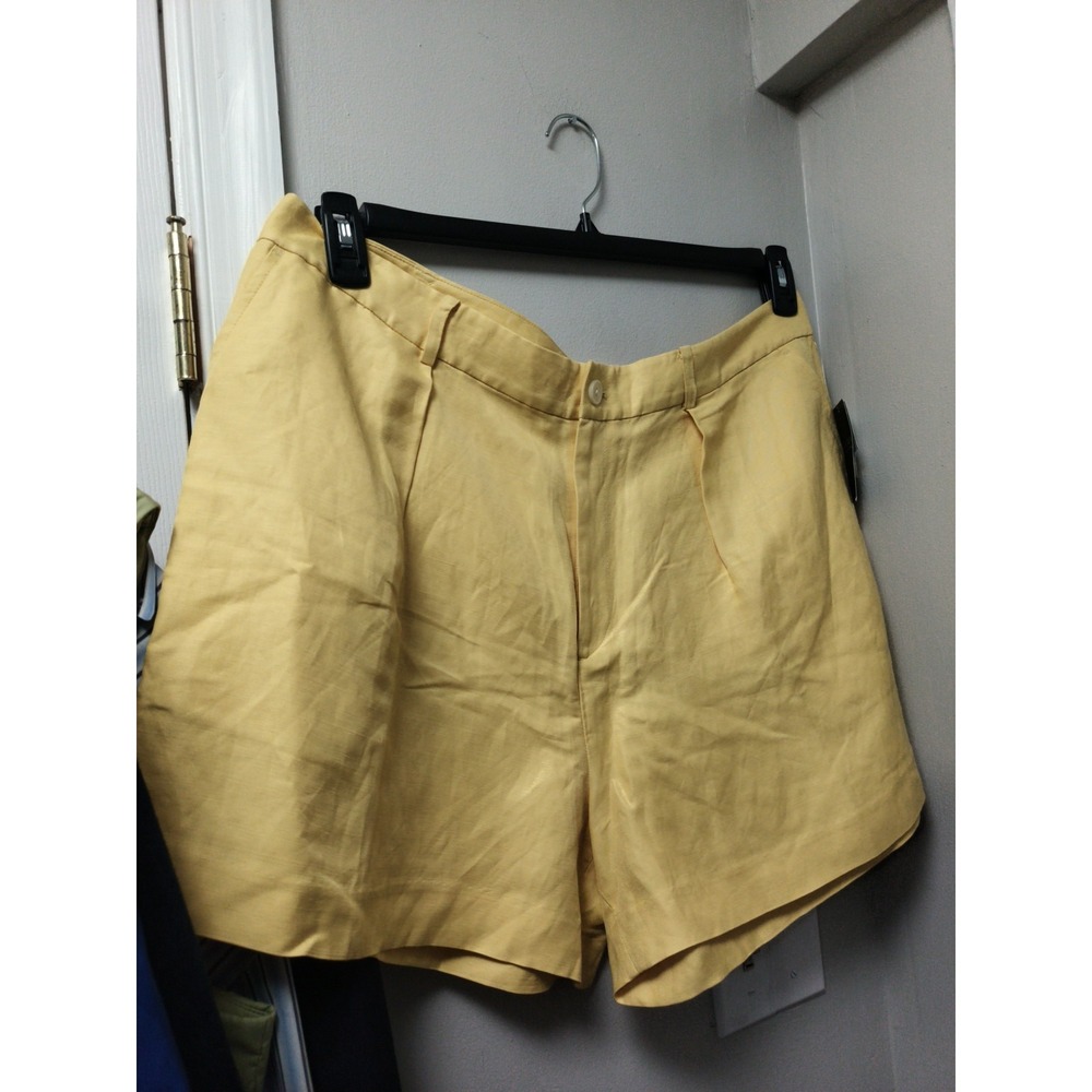 Lauren Ralph Lauren Yellow High-Waist Jean Shorts